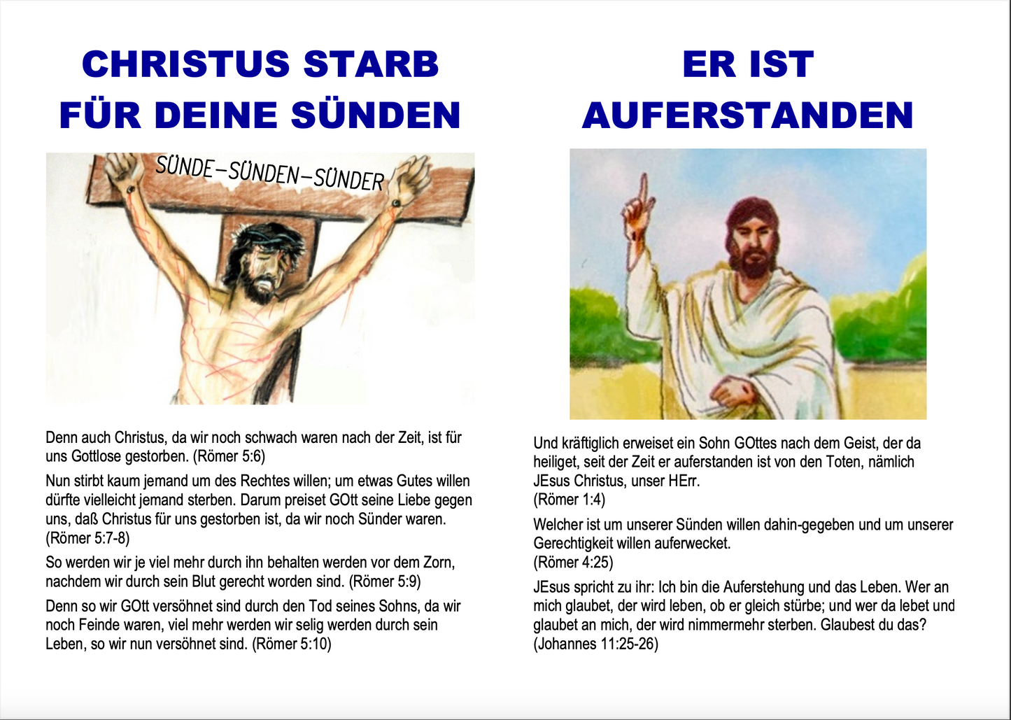 Traktat – Die gute Oster Botschaft