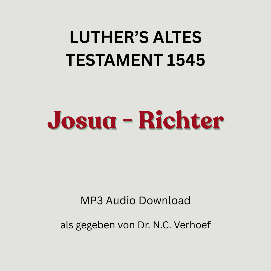 Gesamt Audio Altes Testament, Lutherbibel 1545 - Teil 5, Josua und Richter