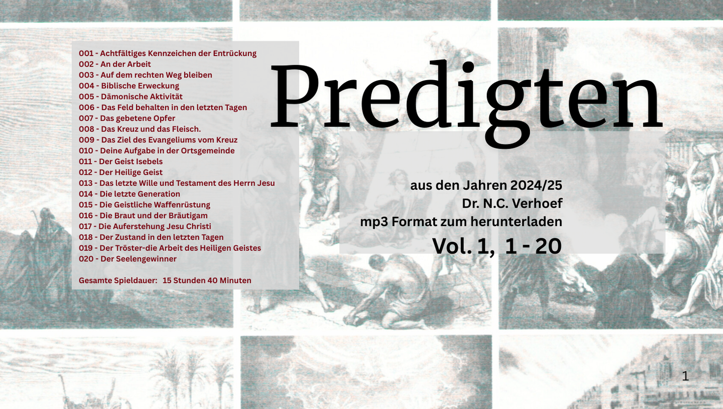 Downloadable Predigten, Vol. 1