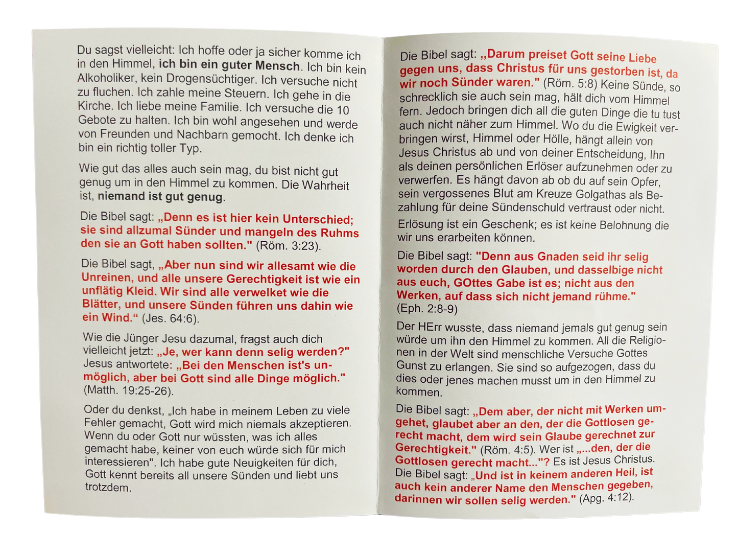 Traktat – Bist du gut genug um in den Himmel zu kommen ?