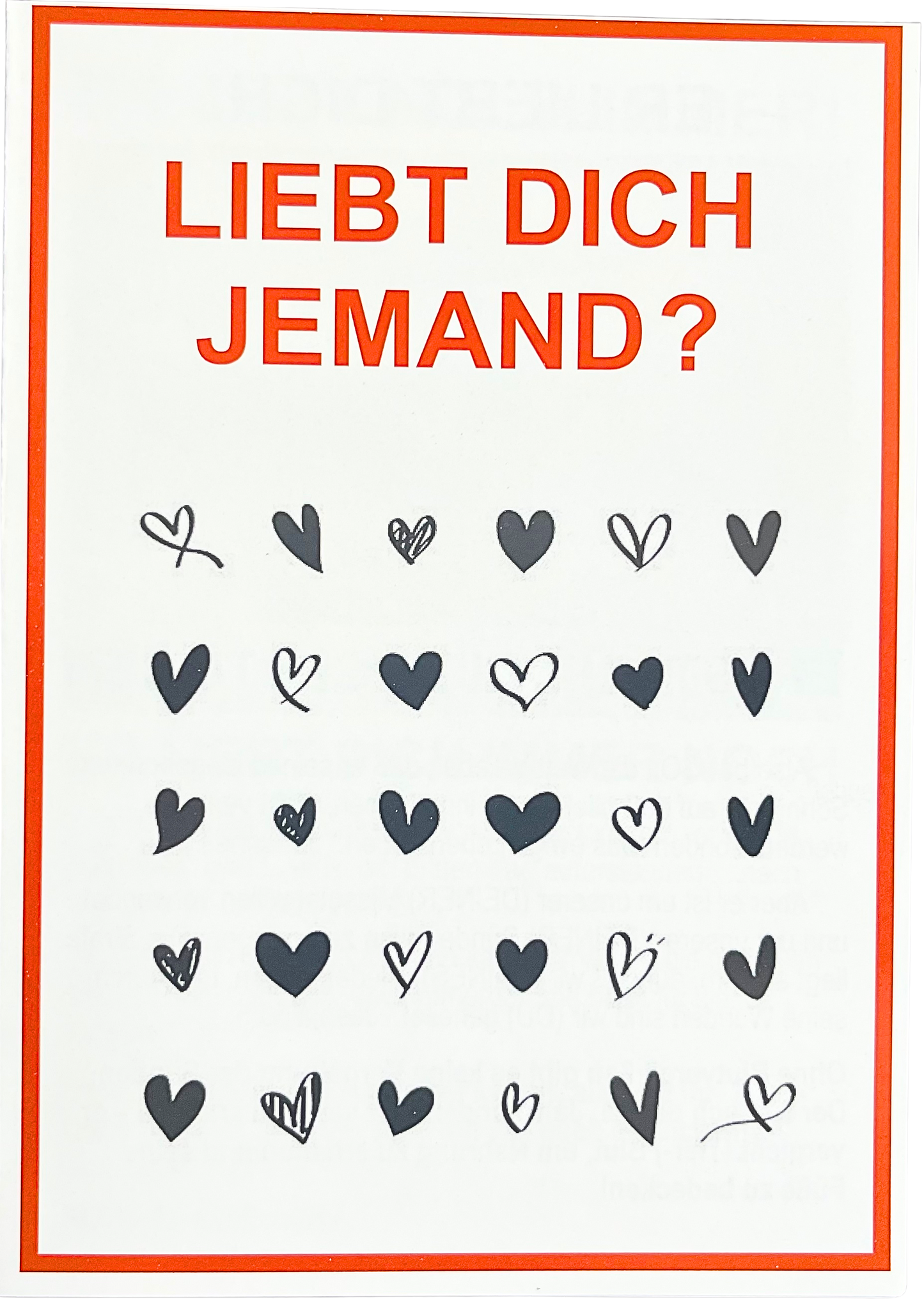 Traktat – Liebt mich jemand?