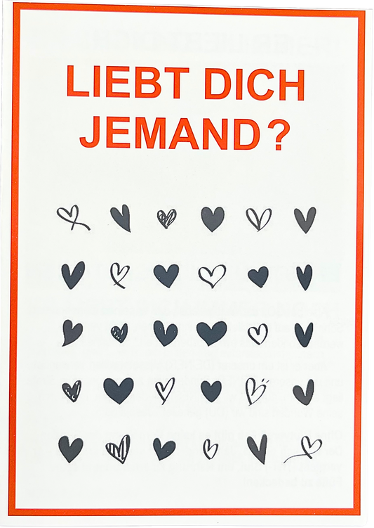 Traktat – Liebt mich jemand?